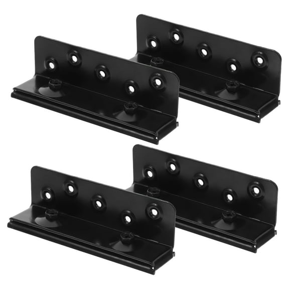 Zehuanyu Bed Rail Brackets Set with Screws, Heavy Duty Bed Frame Hardware Connectors for Headboards and Footboards, 1 Set