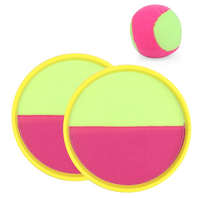 3PCS Toss and Catch Game Set Funny Portable Sport Game Set Paddle Catch Ball Set
