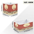 thumbnail image 2 of Foldable Fabric Storage Bin Home Cubes Clothing Organizer Bins Large Collapsible Box Basket for Home Organizer Christmas-themed Vibe, 2 of 7