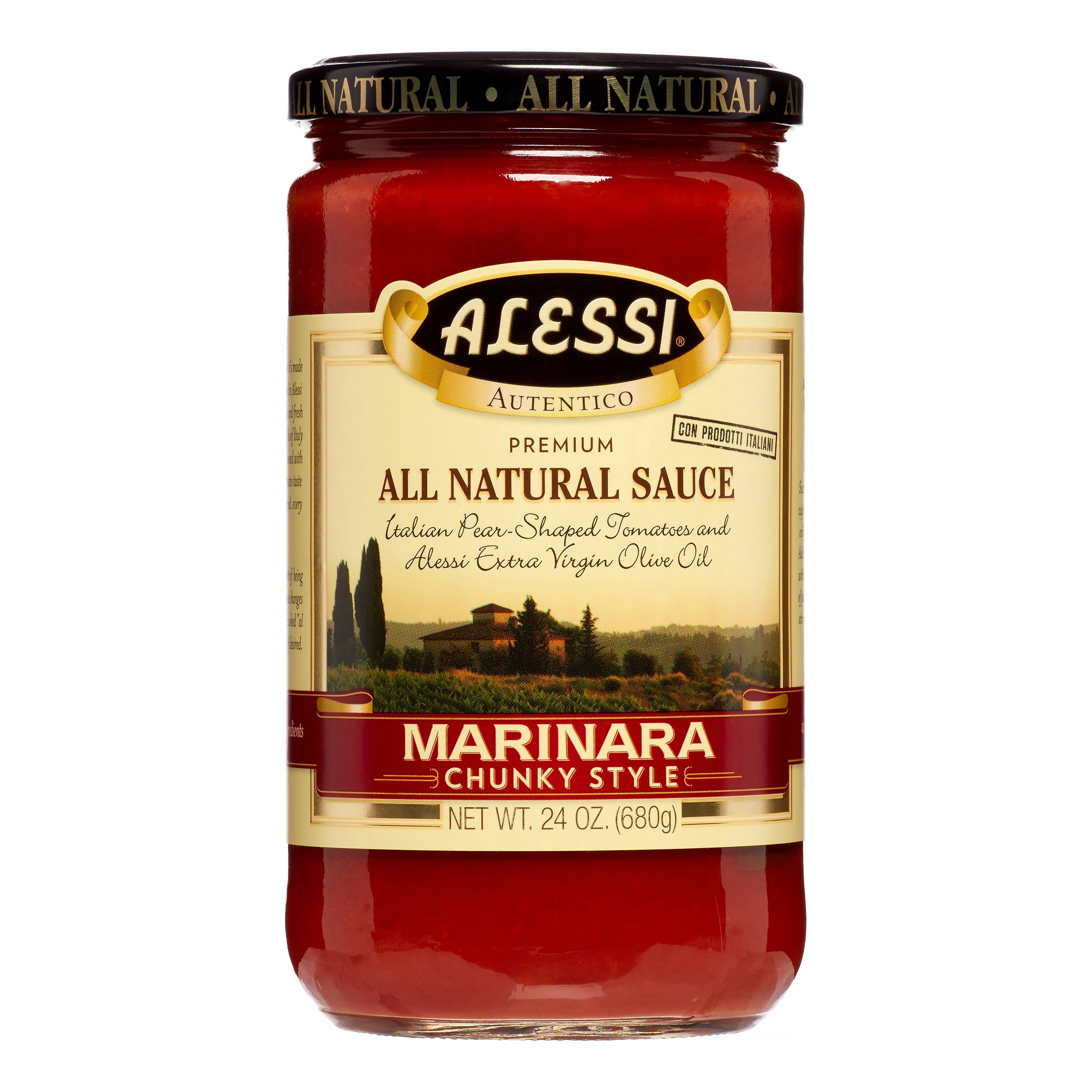 Alessi Premium Marinara Sauce, Chunky, 24 Oz