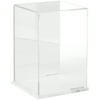 Plymor Clear Acrylic Display Case with Clear Base (Mirror Back), 6" W x 6" D x 9" H