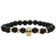 thumbnail image 1 of Volcánica Negro Zircon Pulsera Buda Beads Pulsera Pulsera de los hombres y las mujeres, 1 of 4