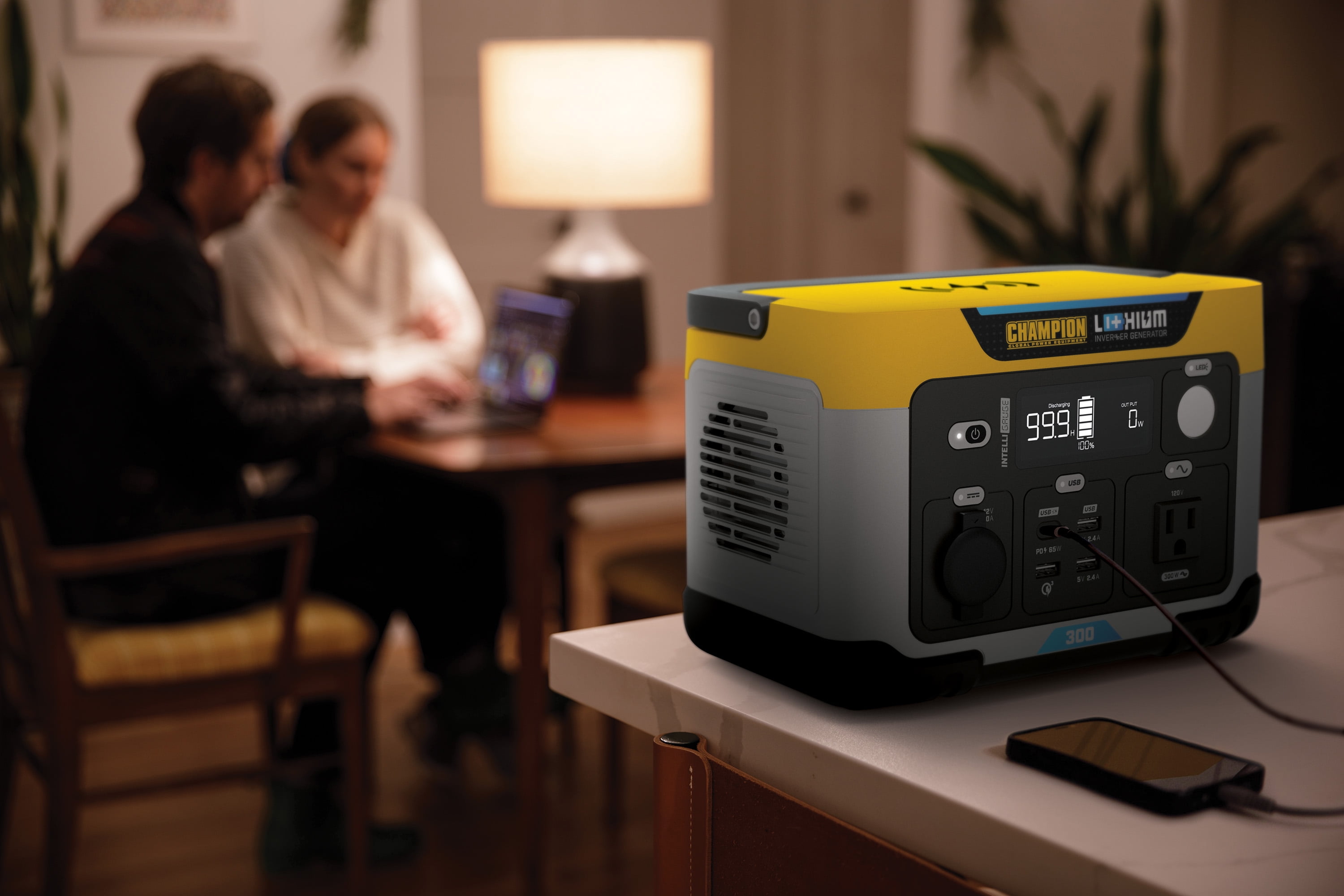 Champion Power Equipment 285-Wh Portable Lithium-Ion Solar Generator Power Station