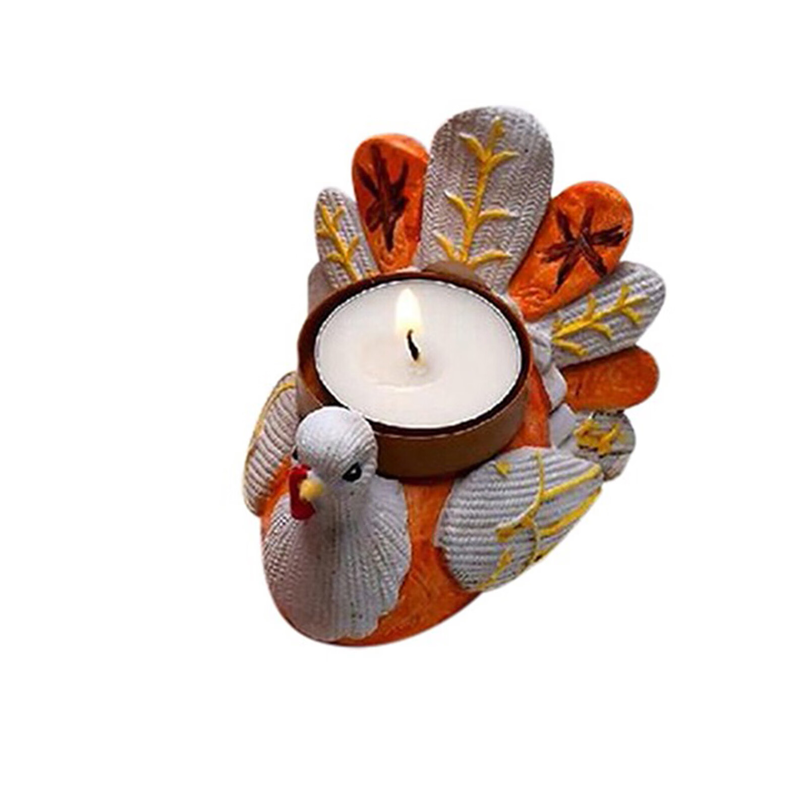 Thanksgiving Turkey Tea Light Candle Holders Table Decorations For Home