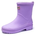 thumbnail image 2 of IUJSOY Women Rain Boots Insulated Lightweight Rubber Fashion Garden Shoes for Women Wide Calf, 2 of 9