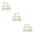 thumbnail image 3 of maskred 17Pcs Stylish Stainless Steel Ear Earrings Jewelry Nose Rings Rose Gold 3Set, 3 of 6