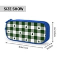 thumbnail image 4 of Goofa Green White Lumberjack Plaid Pattern Big Capacity Pencil Pen Case Office College Large Storage High Capacity Bag Pouch Holder Box Organizer, 4 of 9