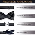 thumbnail image 2 of Men's Bow Ties Pre-Tied Style Formal Satin Classic Bowtie for Tuxedo Faux Silk, 2 of 4
