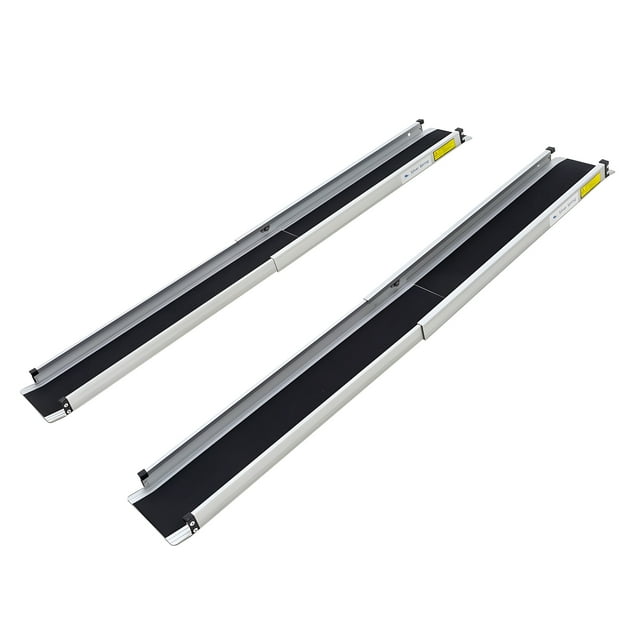 Silver Spring Telescoping Track Ramp, 3 to 5 Foot Portable Wheelchair Ramp, 600lb Capacity