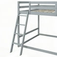 thumbnail image 6 of Full over Full Bunk Bed with Slide & Shelves - Gray, Sturdy Pine Construction, 6 of 16