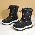 thumbnail image 2 of Quealent Kids Snow Boots for Boys Girls Toddler Winter Outdoor Boots Waterproof with Fur Lined(Toddler/Little Kids/Big Kid) Black for Size 13, 2 of 6