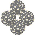 thumbnail image 2 of Coolnut Daisy Flower Dinner Mat, 15.4'' Round Placemat, Table, Non-Slip and Durable, Easy to Clean Home Decor, 2 of 7
