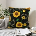 thumbnail image 6 of Kll Flower Decorative Throw Pillow Covers Velvet Soft For Couch Sofa Bedroom Living Room Outdoor -18"X18", 6 of 8