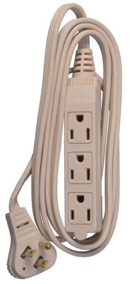 Master Electrician 02306ME 15-feet Round Vinyl Extension Cord Black for sale online 