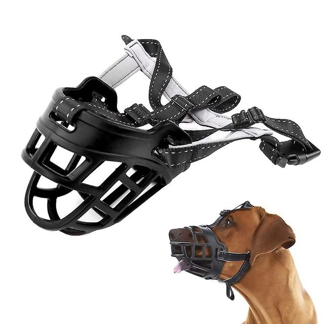 Dog Muzzles Basket Breathable Silicone Dog Muzzle Anti-barking Biting Chewing For Small Medium Large Dogs