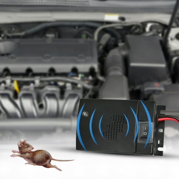 Repelente de ratones con ultrasonido para coche, protección de circuito, repelente de roedores, modo de autocomprobación