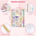 thumbnail image 4 of OMEYA Planner 2026-2027, Floral Academic Planner 5.8" x 8.3", 2026-2027 Planner Weekly and Monthly Jul.26 - Jun.27, with Inner Pockets, Monthly Tabs, Elastic Closure, Cute Planner for Women, 4 of 11