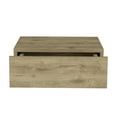 thumbnail image 4 of Floating Nightstand 5"H, Modern Wall-Mounted Bedside Shelf With Drawer, Macadamia, 4 of 7