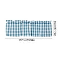 thumbnail image 3 of Lilixerw Solid Color Window Valance Curtains,Household Small Window Curtains for Kitchen/Bathroom Livingroom,1 Panel,Blue,White, 3 of 6