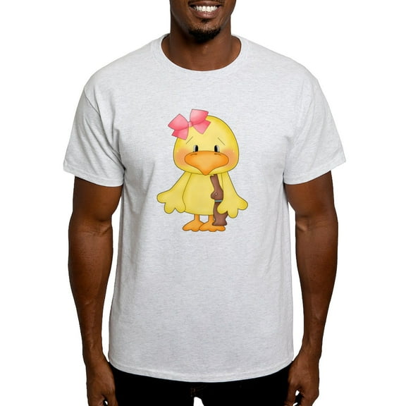 CafePress - Duck With Chocolate Bunny T Shirt - Men's Classic Graphic T-Shirt