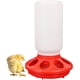 thumbnail image 1 of Comedero para pollos en forma de barril para pájaros y aves de corral, herramienta dietética de plástico para codornices, pollitos y gallinas, 1 of 5