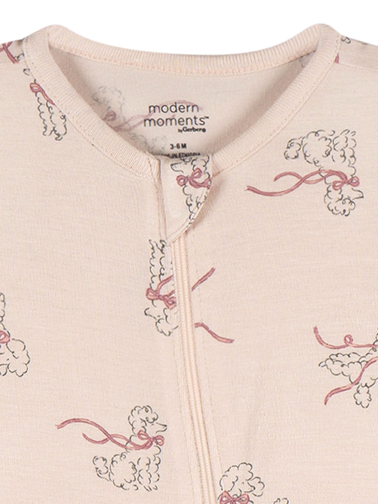 Modern Moments by Gerber Neutral Two-Way Zip Viscose Coverall, Sizes Newborn - 24 Months