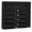 Black, variant on Canddidliike 7 Tiers Non-Woven Fabric Cover Wardrobe, 44 Inch Portable Cloth Stroage Shelf - Black