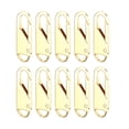 thumbnail image 4 of 10 Pcs Zipper Pull Replacement Zipper Repair Zipper Slider Universal Zipper Golden, 4 of 6