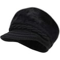 thumbnail image 2 of YooGuoGuo Winter Knit Hats with Visor for Women Warm Knitted Slouchy Wool Hats Thick Newsboy Beanie Hat Brim Cap, 2 of 5