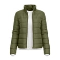 thumbnail image 5 of GUACER Womens Winter Coats Puffer Jackets Lightweight Stand Collar Zip Up Long Sleeve Coats with Pockets Casual Warm Outerwear, 5 of 9