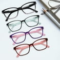 thumbnail image 4 of Przene 4 Pack Reading Glasses Blue Light Blocking Readers for Women Men +2.0 Anti Glare Lens, 4 of 9