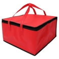 thumbnail image 1 of LEEYNEER Rouge Ensemble de 2 Sacs de Rangement Pliables pour Épicerie Pizza Isolation, 1 of 6