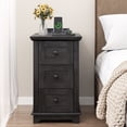 thumbnail image 6 of FAGAGA End Table with 3 Drawers for Living Room,Nightstand Sofa Side Table with Charging Station,Black, 6 of 8