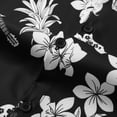 thumbnail image 4 of Alun Tropical Floral Button-Down Shirts for Women Relaxed Fit Short Sleeve Summer Tops Casual Lightweight Breathable Hawaiian Style Beach Vacation Blouses 1—Black XXXXL, 4 of 7
