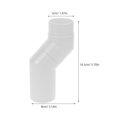 thumbnail image 2 of HEALEEP Toilet Drain Pipe Plumb for Bathroom White PP 1Pcs, 2 of 7