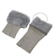 thumbnail image 4 of HongQid Womens Fuzzy Leg Warmers Knit Ankle Socks Winter Warm Ruffle Leg Sleeves Warmer Thick Boot Socks, 4 of 4