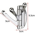 thumbnail image 3 of Zinc alloy Swivel Wall Mounted Coat Rack with 3 Folding Arms, Hanging Hanger / Coat Hook / Towel Rack 180 ° Rotation for Bathroom Kitchen Garage Hanger, 3 of 5
