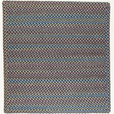 Rhody Rug WO11R072X072B 6 ft. Woodstock Square Rug, Indigo & Multi Color