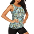 thumbnail image 2 of Zufioo Boho Dreamcatcher 1 Print Women's Vest, Sleeveless Quick-drying Sports T-shirt, Suitable for Yoga, Running, Fitness-Medium, 2 of 7