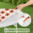 thumbnail image 5 of Round Picnic Table Cloth 100% Waterproof & Oil Proof, Elastic Fitted Table Cover for 36"-44" Round Tables, for Dining, Camping, Outdoor, 5 of 6