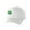 White, variant on St Patrick's Day Fitted Hat, Four Leaf Clover Flex Fit Baseball Hat - Full Clover