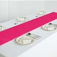 thumbnail image 6 of Efavormart FUSHIA Premium Polyester Table Top Runner For Weddings Birthday Party Banquets Decor Fit Rectangle and Round Table, 6 of 11