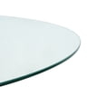 thumbnail image 7 of Holaki Modern Round Glass Dining Table,39.2" Kitchen Table with Clear Glass Top and Gold Metal Legs,Elegant and Durable Dining Room Table for Small Spaces,Kitchen,or Living Room (Gold/Silver), 7 of 7