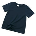 thumbnail image 2 of LUOGENLI Girls Shirts Size 7-8 Gender Neutral Child Comfortable T Shirt for Children Girls Shirts Size 14 16 Oversized Shirts for Girls 10-12 Crop Tops Navy 4-5 Years, 2 of 4