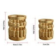 thumbnail image 7 of Decor Vase Gold Brass Pen Holders Mini Abacus Shaped Pencil Container Pot Widely Use Decorative Cylinder Makeup Brushes Cup Desk (small size), 7 of 7