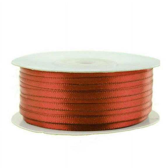Double Faced Satin Ribbon, 1/8-Inch, 100-Yard, Red
