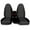 Black&Dark Gray, variant on 2pcs Front Car Seat Covers Center Fit for Ford Ranger 60/40 Highback 2004-2012, Interior Automotive Car Front Seats Only (Console armrest Cover Not Included), Black&Dark Gray