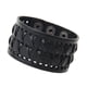 thumbnail image 4 of Pulsera de Cuero jinwen Punk Ancho Suave PU Cinturón Negro, 4 of 8