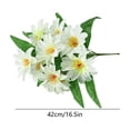 thumbnail image 3 of Artificial Passion Flower Stems with Twelve Bloom Heads, Realistic Silk Floral Bouquet for Home Decor Vase Arrangement and Wedding Party Centerpiece Display, 3 of 6