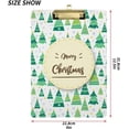 thumbnail image 3 of FMSHPON Christmas Trees Clipboard Hardboard Wood Nursing Clip Board and Pull for Standard A4 Letter 13x9 inches, 3 of 8